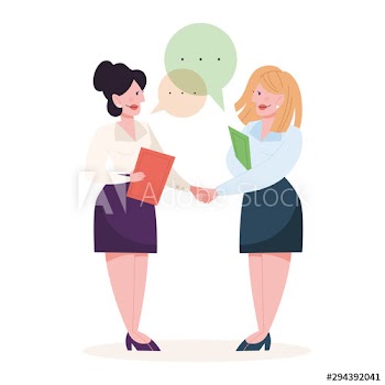 Two people shake hands as a result of agreement