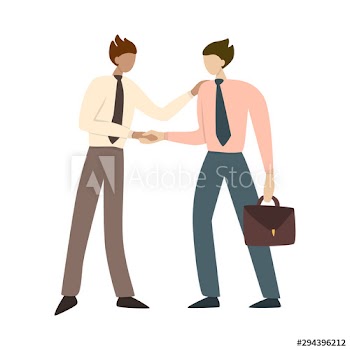 Two people shake hands as a result of agreement