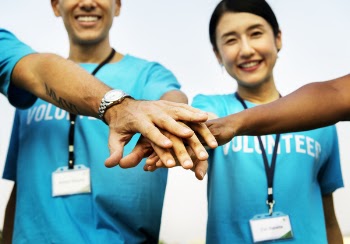 Two People Smiling