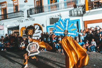 Two Person Performing on Street