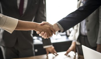 Two Persons Hand Shake