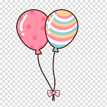 Two pink and teal balloons illustration, Cuteness Android ...