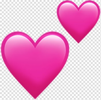 Two pink heart illustration, Emoji Heart Computer Icons Symbol, Emoji transparent background PNG clipart