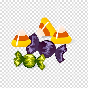 Two purple and green candies, Halloween cake Candy , Halloween candy transparent background PNG clipart