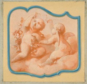 Two putti on clouds | Free Photo - rawpixel