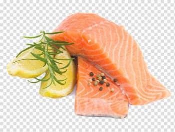 Two raw fish, Seafood Salmon Barbecue Meat, salmon transparent background PNG clipart