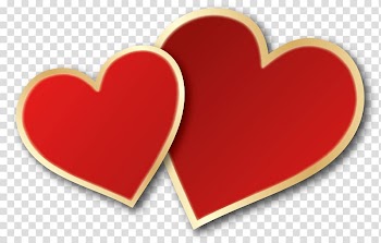 Two red heart illustration, Valentine's Day Heart , Valentines Day Hearts transparent background PNG clipart