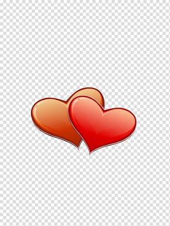 Two red hearts illustration, Heart , Classic Hearts transparent background PNG clipart