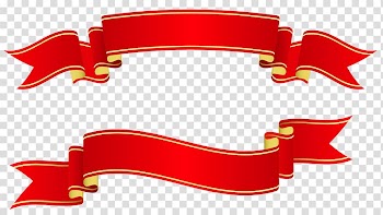 Two red ribbons illustration, Ribbon Banner Adhesive tape , Red ribbon transparent background PNG clipart