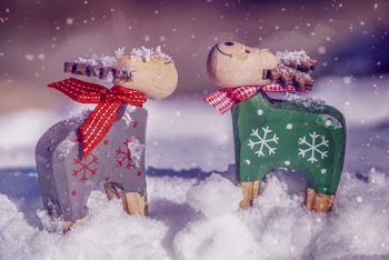 Two Reindeer Figurines
