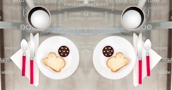 Two Round Plates With Sliced Breads On Top