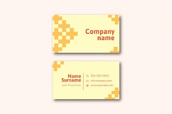 Two sided name card | Free stock vector - 594778