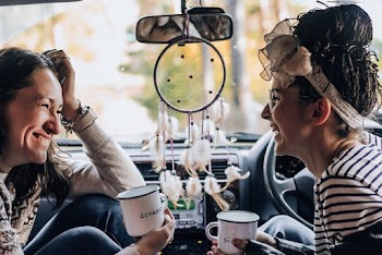 Two Smiling Women