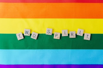 Two Spirit On Pride Flag