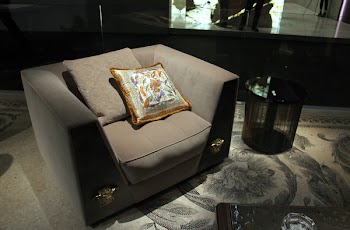 Two Throw Pillows on Top of Sofa Chair