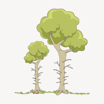 Two trees illustration. Free public | Free Photo - rawpixel