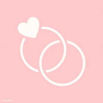 Two wedding rings graphic illustration | Free stock vector - 444681