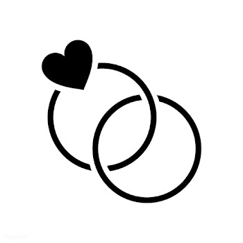 Two wedding rings graphic illustration | Free stock vector - 444712