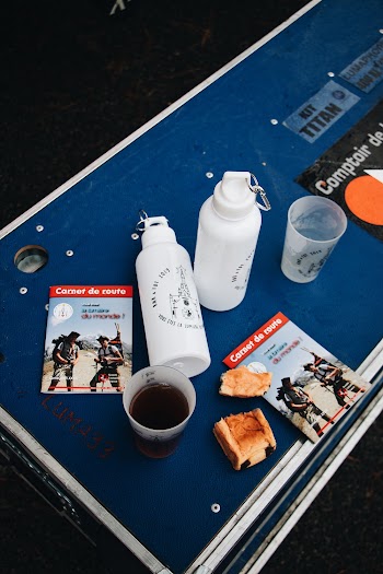 Two White Sports Bottles
