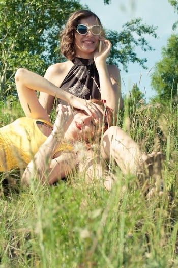 Two Woman on Green Grass during Day Time