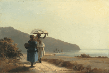 Two Women Chatting by the Sea, | Free Photo - rawpixel