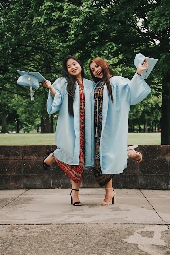 Two Women in Academic Gown