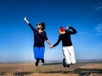 Two Women Jumping