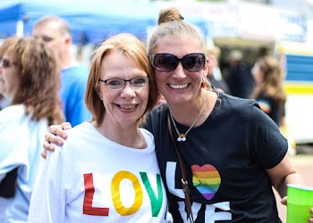 Two Women Posing for Photo
