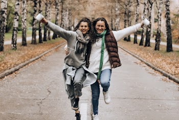Two Women Walking Together