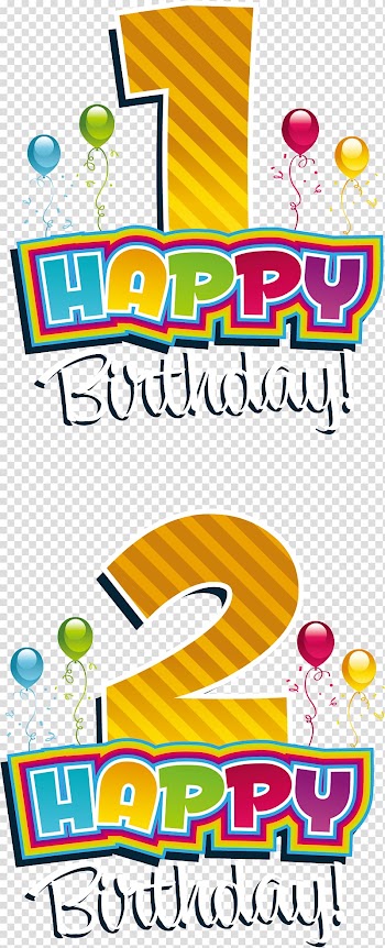 Typeface Birthday , Balloon Happy Birthday Cartoon Promotional material transparent background PNG clipart