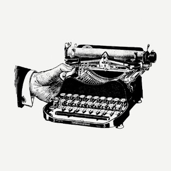 Typewriter drawing clipart, vintage illustration | Free PSD - rawpixel