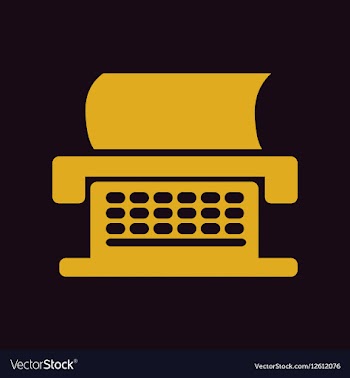 Typewriter vector image