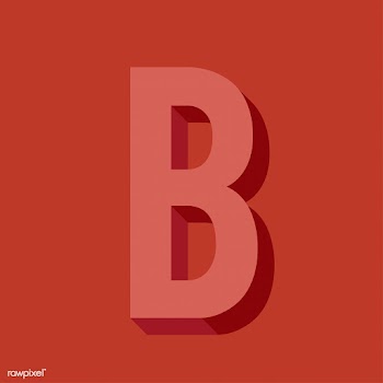 Typography alphabet b | Free stock vector - 2055