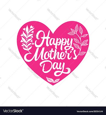  					Typography and lettering for a happy mothers day vector image														
