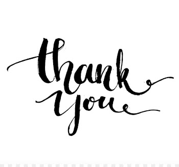 Typography Calligraphy Poster - thank you 