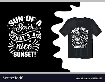 typography creative summer beach t shirt design