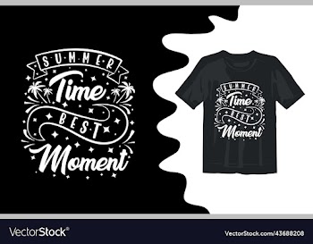 typography creative summer t shirt design