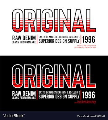 Typography denim sport slogan for t-shirt vector image