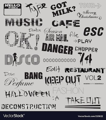 Typography vector image