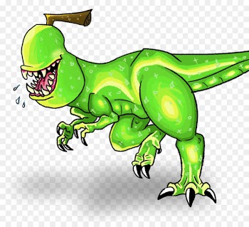 Tyrannosaurus Illustration Amphibians Dinosaur Cartoon - bagde infographic 
