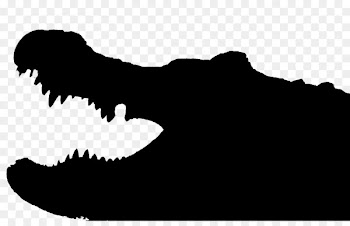 Tyrannosaurus Mouth Silhouette Font Sky -  
