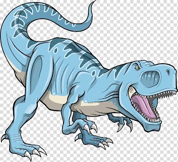 Tyrannosaurus rex Carnotaurus Triceratops Dinosaur, Colored cartoon dinosaur transparent background PNG clipart