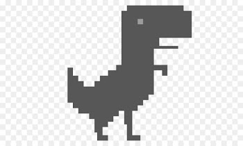 Tyrannosaurus T-shirt Dino T-Rex Runner 2 Lonely T-Rex Run 2 Google Chrome - 8 BIT 