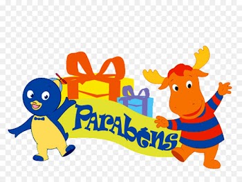 Tyrone Party Illustration Micro Enfeite Backyardigans 05 Unidades Grintoy Logo - backyardigan illustration 