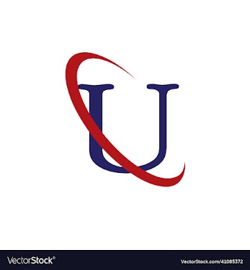 u letter logo template