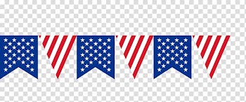 U.S.A. buntings illustration, United States Bunting Scalable Graphics, American flag banner pull transparent background PNG clipart
