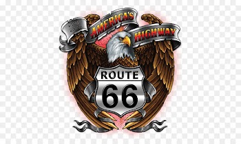 U.S. Route 66 T-shirt Highway Road Motorcycle - T-shirt 