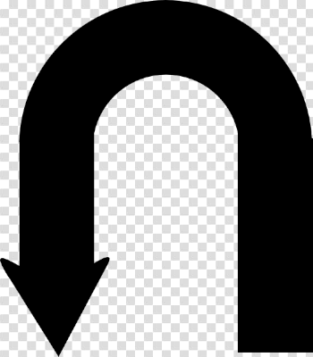 U Turn Sign PNG Image with Transparent Background