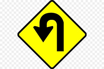 U-turn Traffic sign Warning sign - turn background 