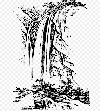 u4e2du56fdu767du63cf Shan shui Landscape painting Chinese painting - White sketch png simple pen and water painting material 
